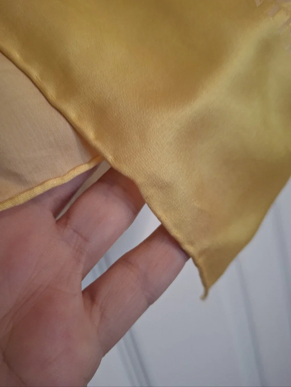 Mantero Yellow Silk Scarf